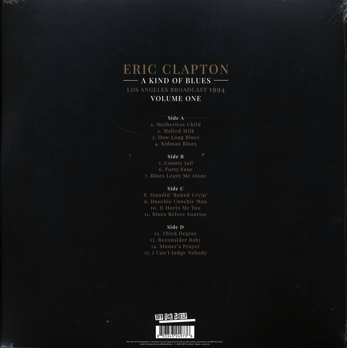 Eric Clapton - A Kind Of Blues Volume 1: Los Angeles Broadcast 1994 (2xLP) - Vinyl LP, LP