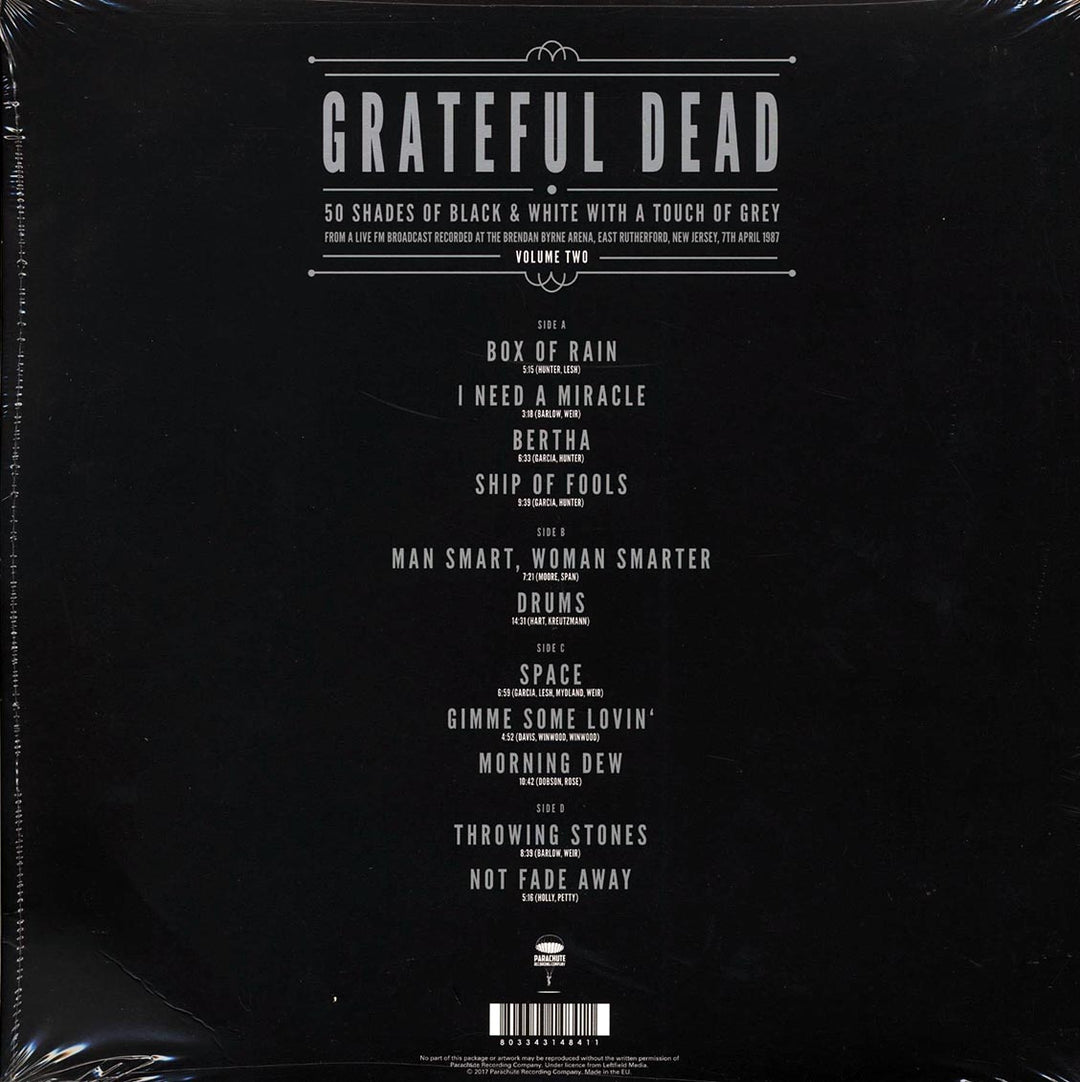 Grateful Dead - 50 Shades Of Black & White With A Touch Of Grey Volume 2: Brendan Byrne Arena, East Rutherford, New Jersey, 7th April 1987 (2xLP) - Vinyl LP - LP