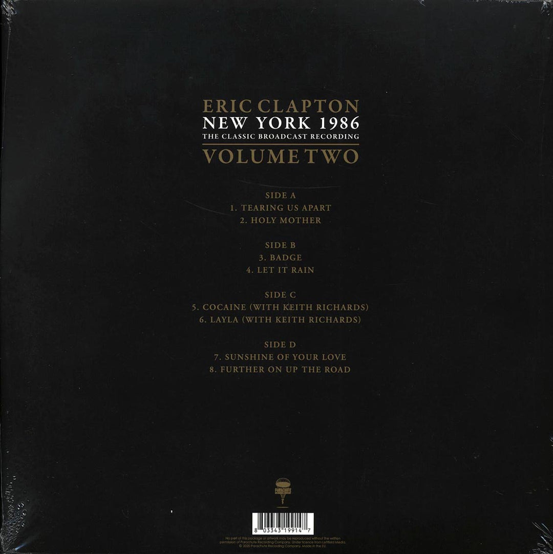 Eric Clapton - New York 1986 Volume 2: The Classic Broadcast Recording (2xLP) - Vinyl LP - LP