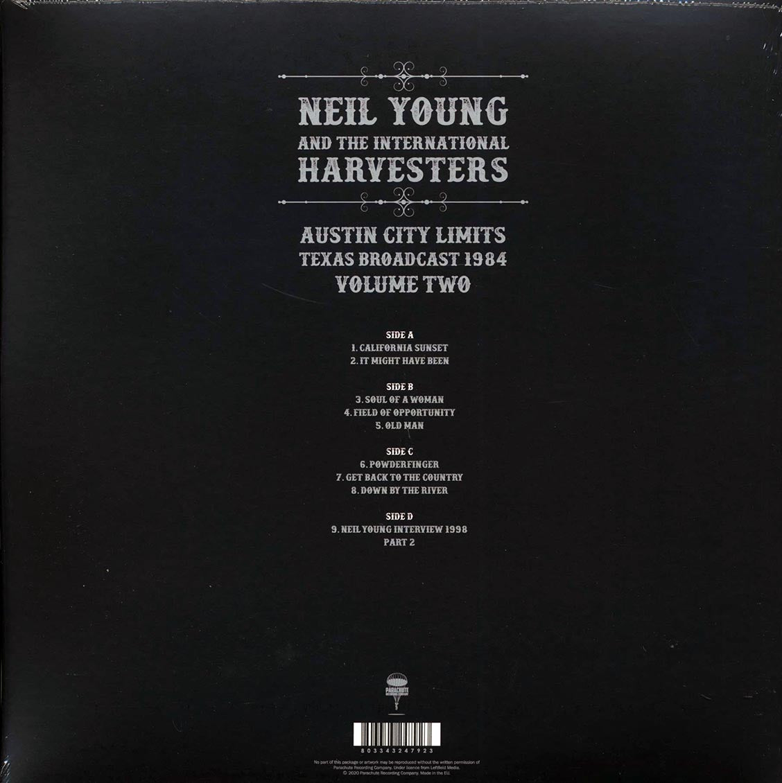 Neil Young & The International Harvesters - Austin City Limits Volume 2: Texas Broadcast 1984 (2xLP) - Vinyl LP, LP