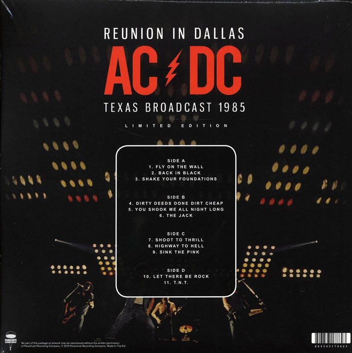 AC/DC - Reunion In Dallas: Texas Broadcast 1985 (ltd. ed.) (2xLP) (colored vinyl) - Vinyl LP - LP