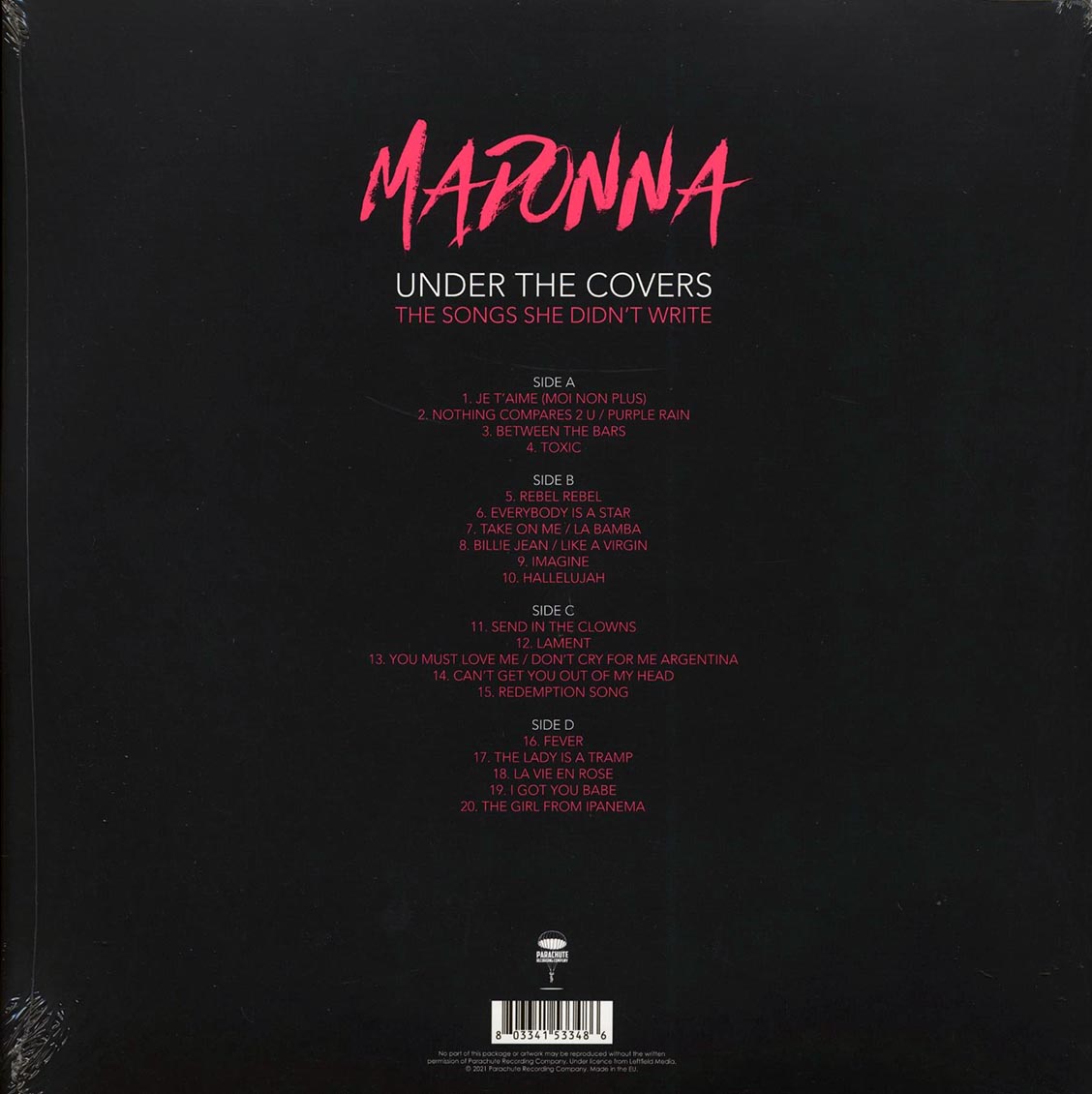 Madonna - Under The Covers: The Songs She Didn't Write (ltd. ed.) (2xLP) (clear vinyl) - Vinyl LP, LP