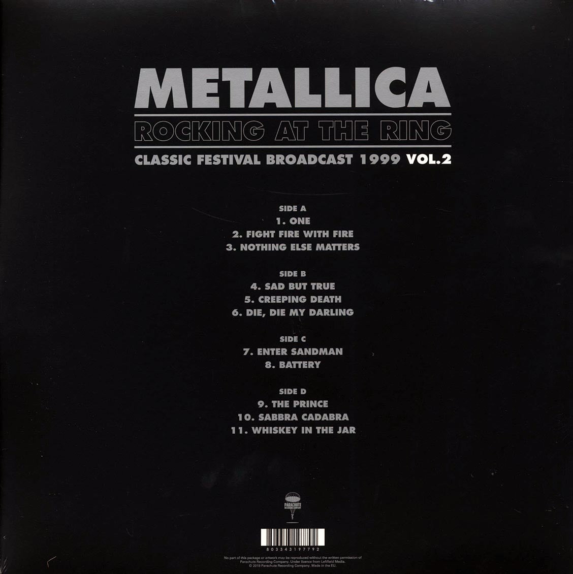 Metallica - Rocking At The Ring Volume 2: Classic Festival Broadcast 1999 (ltd. ed.) (2xLP) (colored vinyl) - Vinyl LP, LP