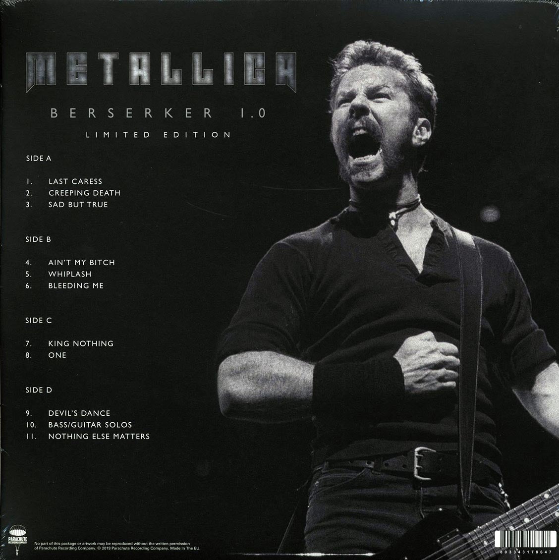 Metallica - Berserker 1.0 Copenhagen, Denmark, 27th November 1996 (ltd. ed.) (2xLP) (splatter vinyl) - Vinyl LP, LP