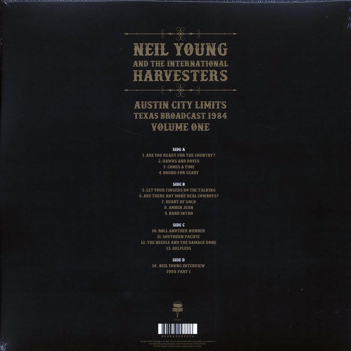 Neil Young & The International Harvesters - Austin City Limits Volume 1: Texas Broadcast 1984 (2xLP) - Vinyl LP, LP