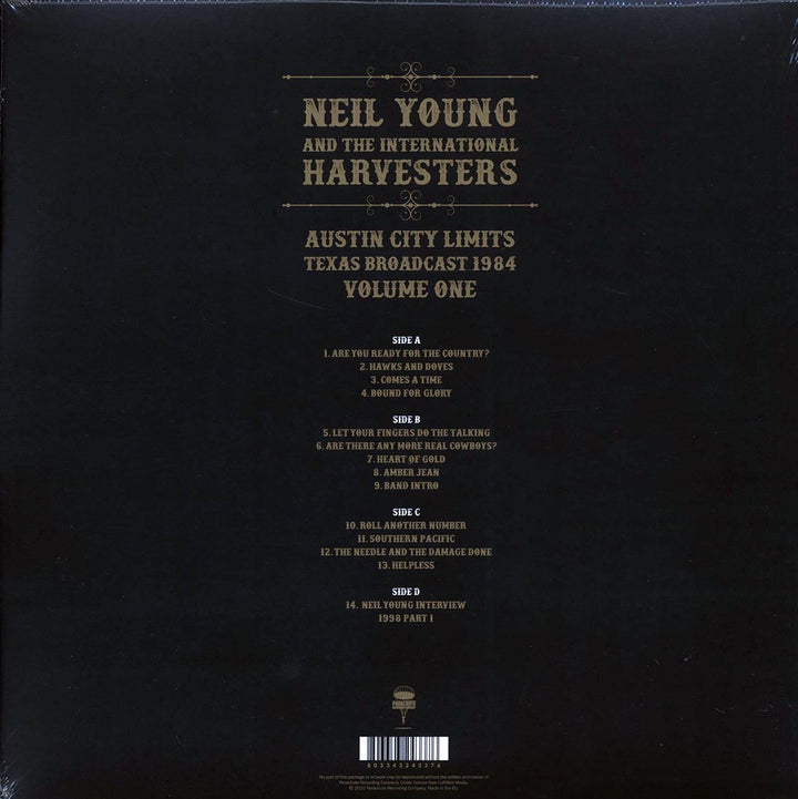 Neil Young & The International Harvesters - Austin City Limits Volume 1: Texas Broadcast 1984 (2xLP) - Vinyl LP - LP
