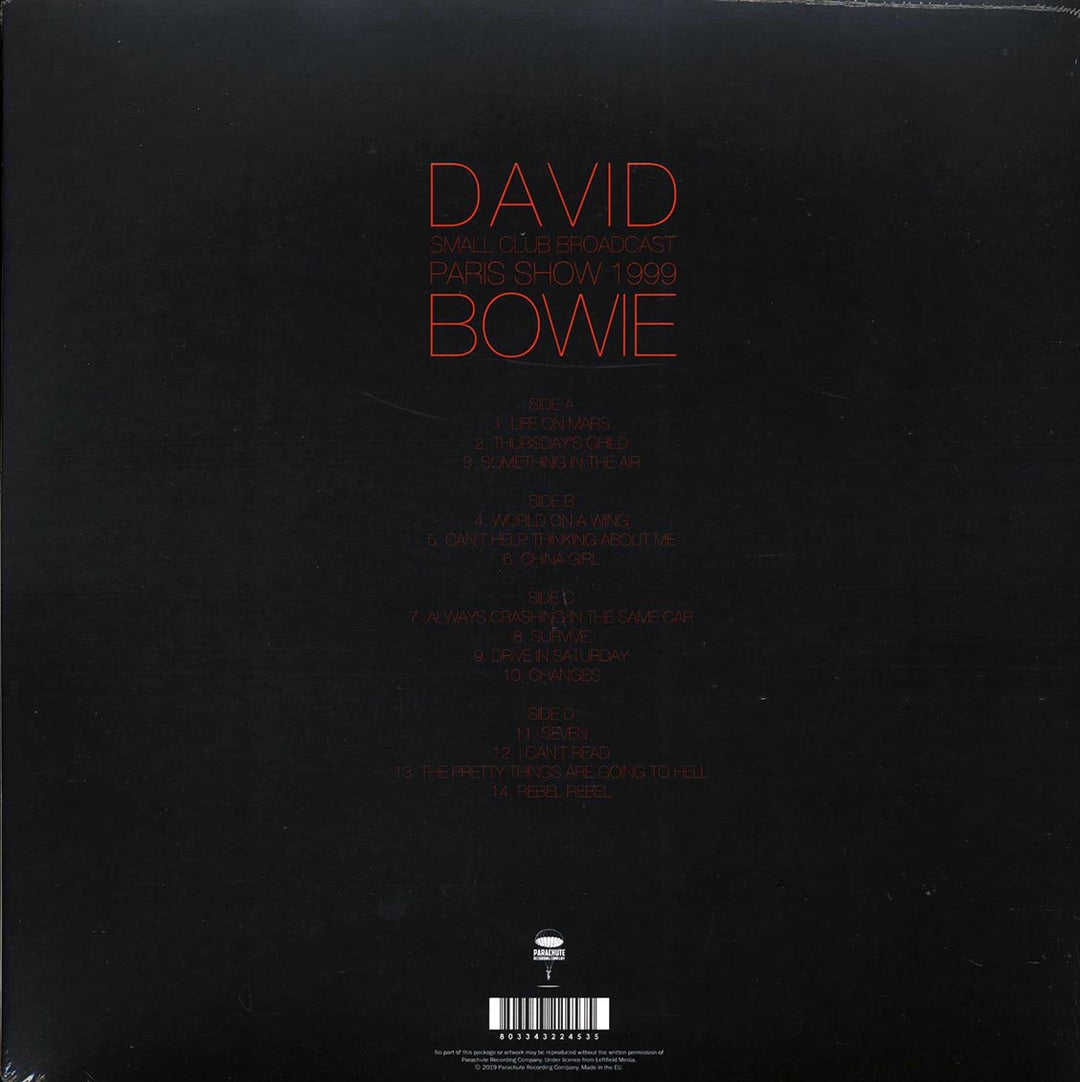 David Bowie - Paris Show 1999: Small Club Broadcast (2xLP) - Vinyl LP - LP
