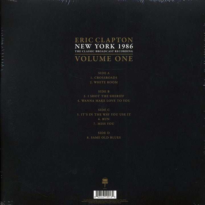 Eric Clapton - New York 1986 Volume 1: The Classic Broadcast Recording (2xLP) - Vinyl LP - LP
