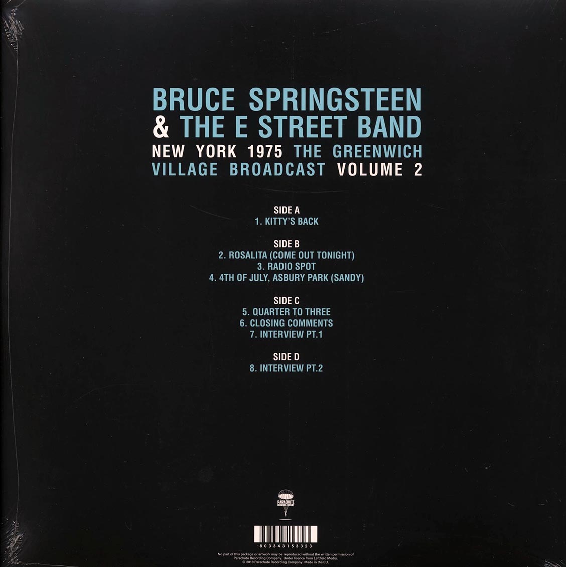 Bruce Springsteen & The E Street Band - New York 1975 Volume 2: The Greenwich Village Broadcast (2xLP) - Vinyl LP, LP