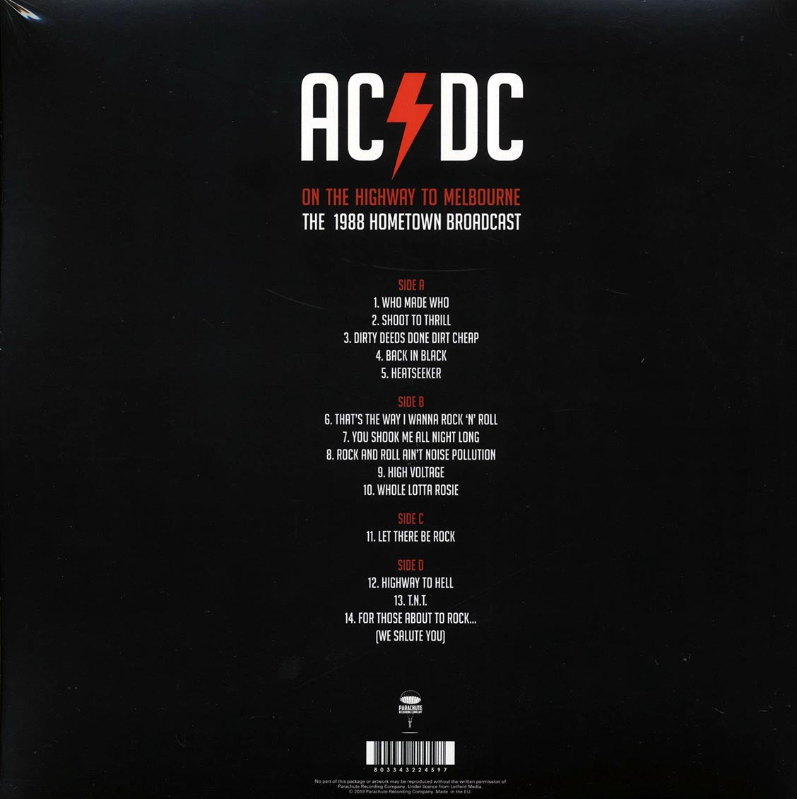 AC/DC - On The Highway To Melbourne: The 1988 Hometown Broadcast (2xLP) - Vinyl LP, LP