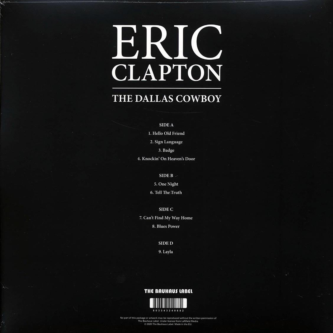 Eric Clapton - The Dallas Cowboy (2xLP) - Vinyl LP, LP