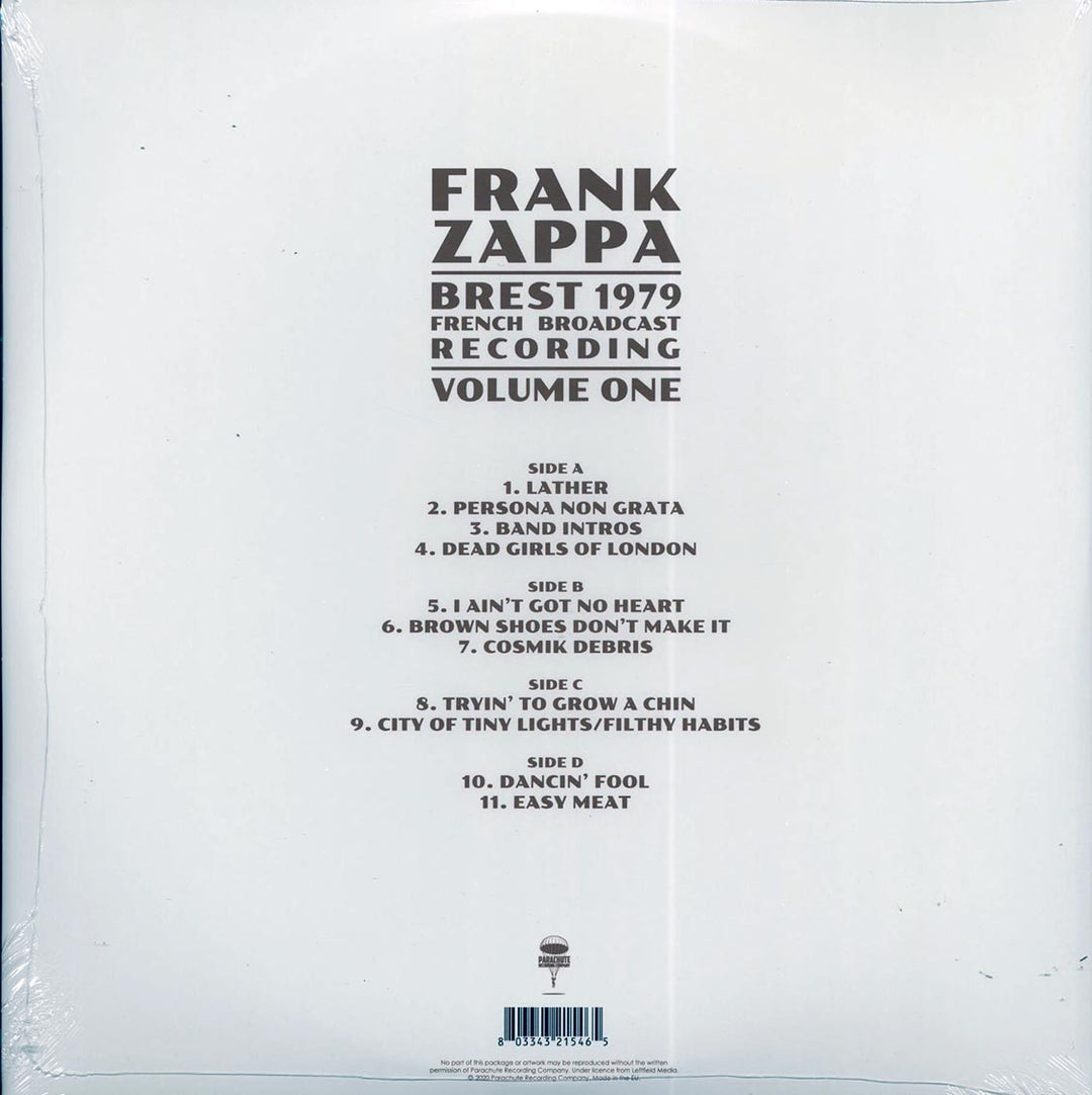Frank Zappa - Brest 1979 Volume 1: French Broadcast Recording (2xLP) - Vinyl LP - LP
