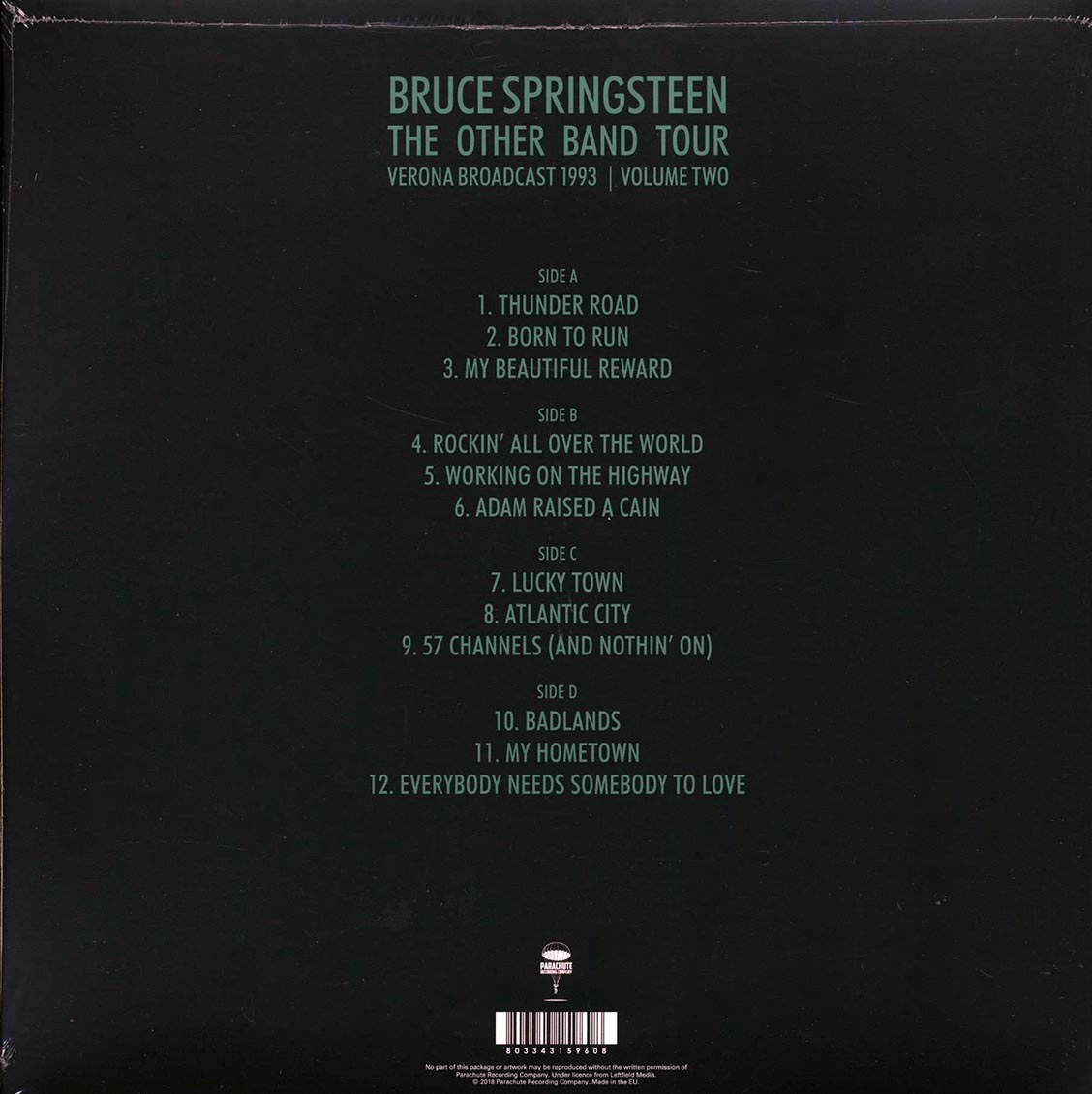 Bruce Springsteen - The Other Band Tour Volume 2: Verona Broadcast 1993 (2xLP) - Vinyl LP, LP