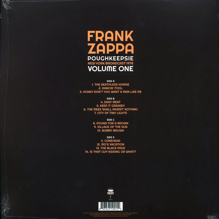 Frank Zappa - Poughkeepsie Volume 1: New York Broadcast 1978 (2xLP) - LP - LP