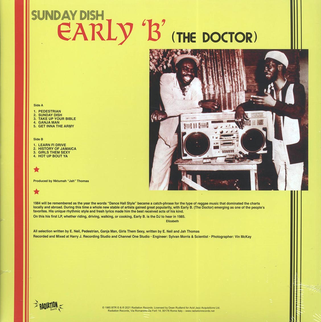 Early B - Sunday Dish - Vinyl LP, LP