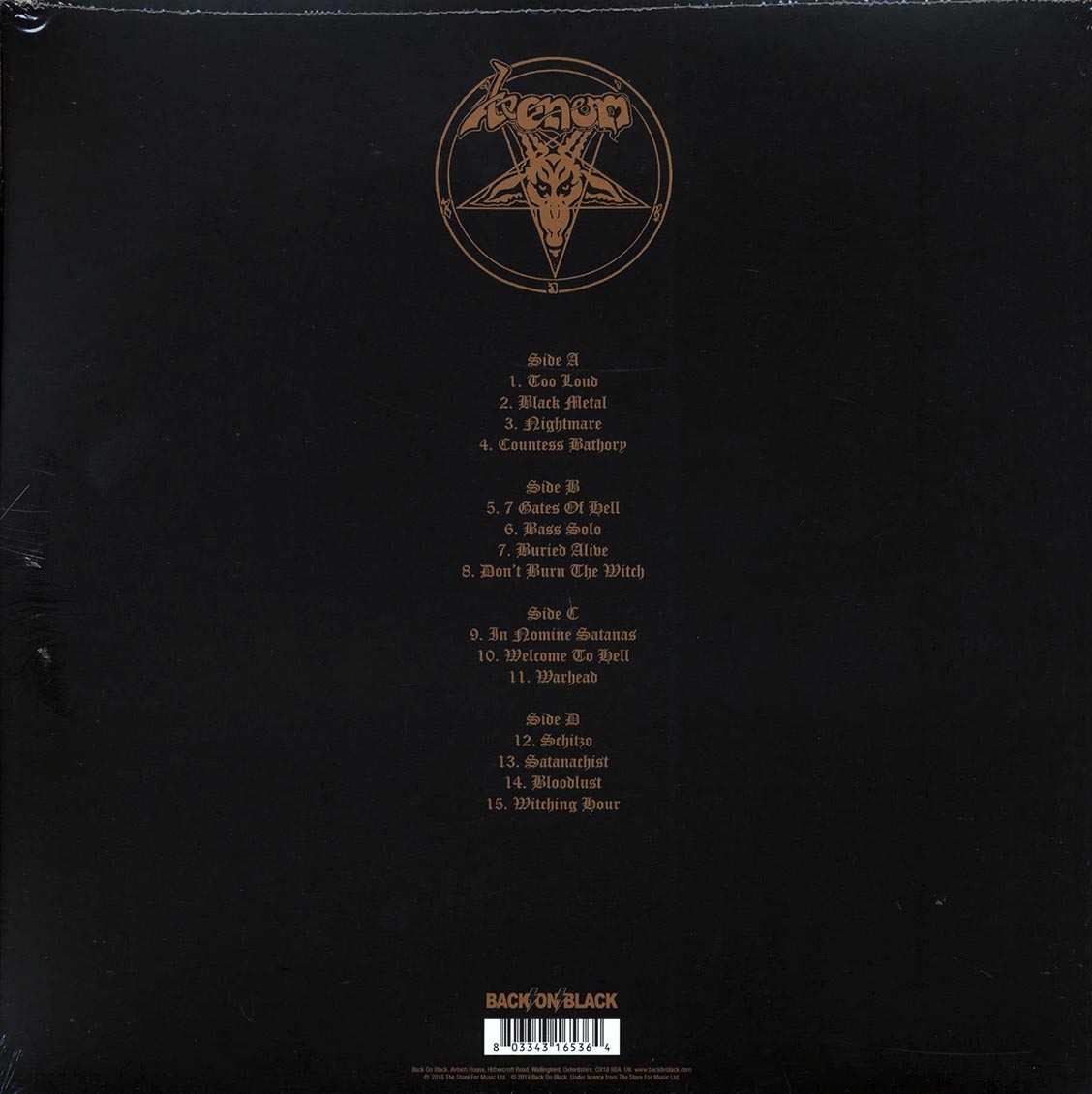 Venom - Live From The Hammersmith Odeon Theatre 1985 (ltd. ed.) (2xLP) (red vinyl) - Vinyl LP, LP