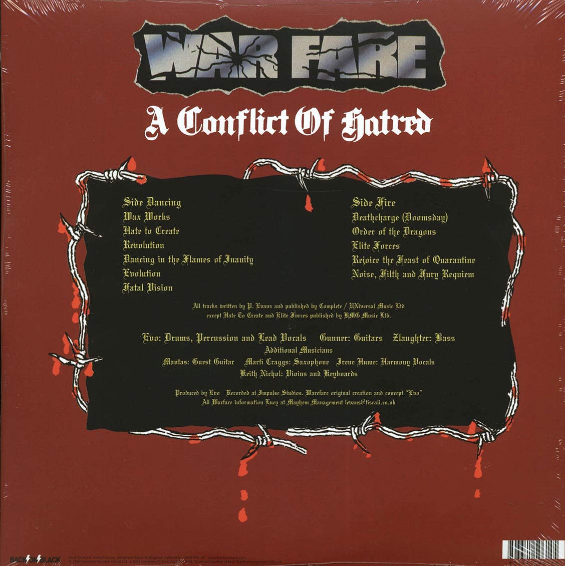 Warfare - A Conflict Of Hatred (white vinyl) - Vinyl LP, LP