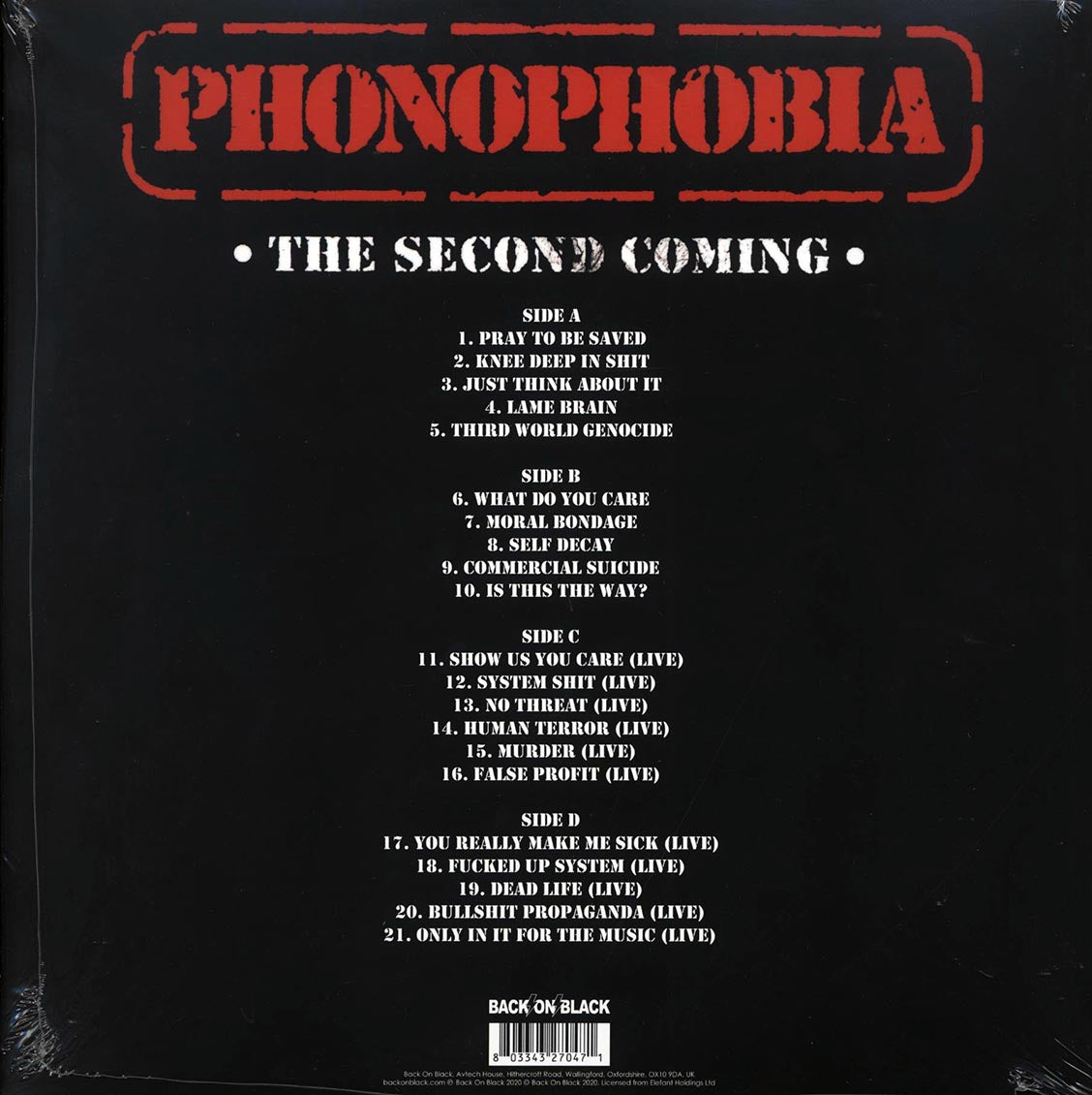 Extreme Noise Terror - Phonophobia (ltd. ed.) (2xLP) (red vinyl) - Vinyl LP, LP