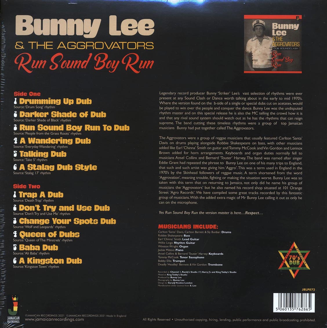 Bunny Lee & The Aggrovators - Run Boy Run: Dub Soundclash - Vinyl LP, LP