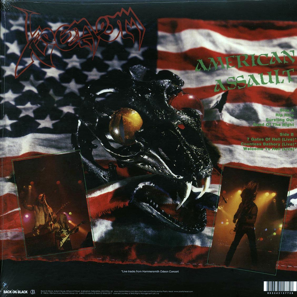 Venom - American Assault (ltd. ed.) (splatter vinyl) - Vinyl LP, LP