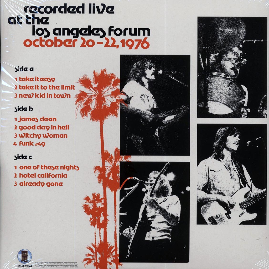 Eagles - Live At The Forum '76 (ltd. ed.) (2xLP) (180g) (Etched) - Vinyl LP, LP