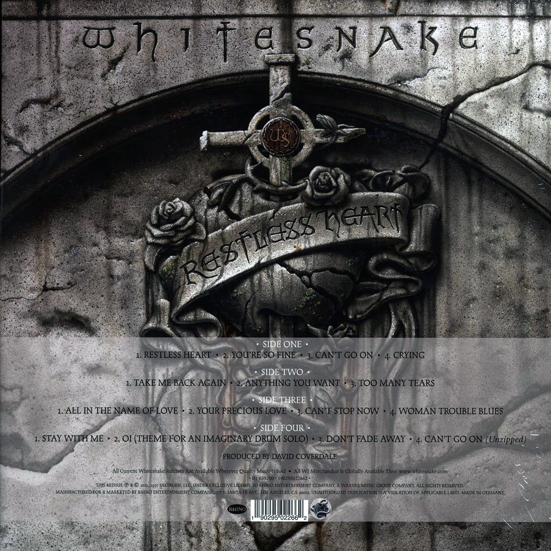 Whitesnake - Restless Heart (25th Anniv. Ed.) (ltd. ed.) (2xLP) (180g) (remastered) (silver vinyl) - Vinyl LP, LP