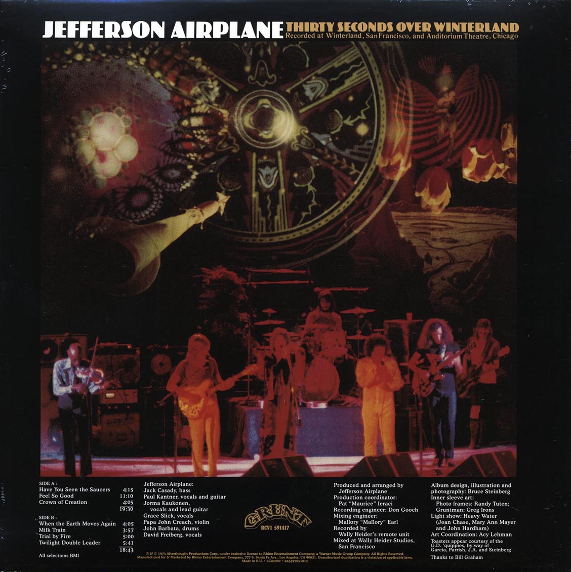 Jefferson Airplane - Thirty Seconds Over Winterland (180g) (blue vinyl) - Vinyl LP, LP