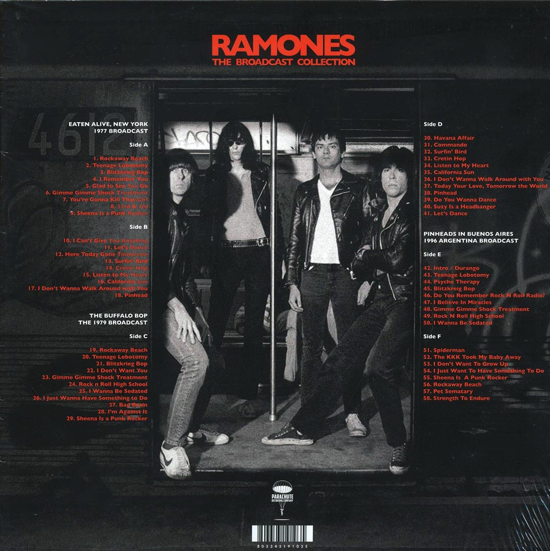 The Ramones - The Broadcast Collection (slipcase box set) (58 tracks) (ltd. ed.) (3xLP) (box set) - Vinyl LP - LP