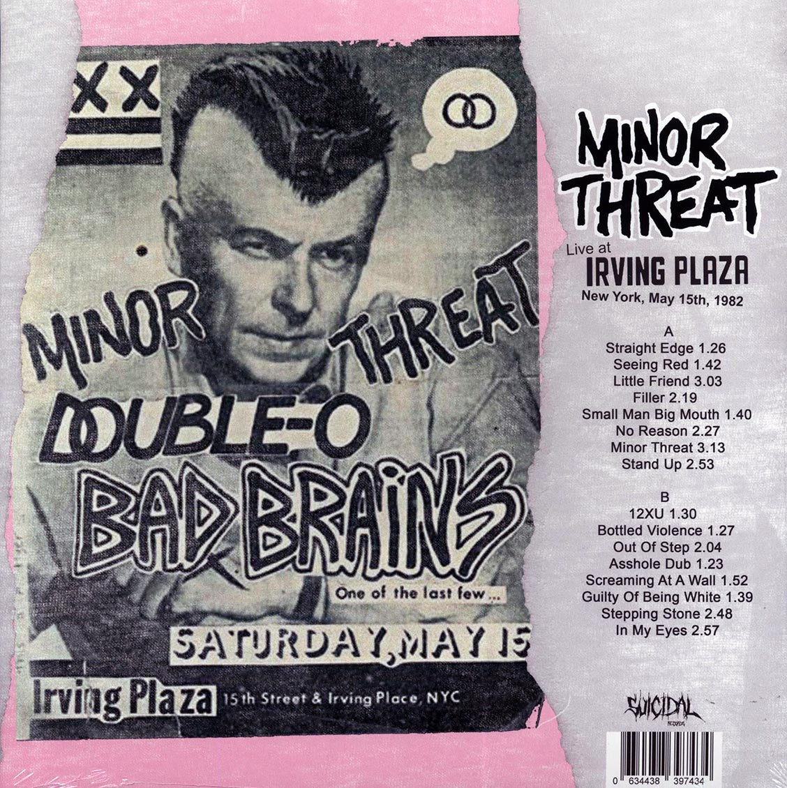 Minor Threat - Live At Irving Plaza New York, May 15th, 1982 - Vinyl LP, LP