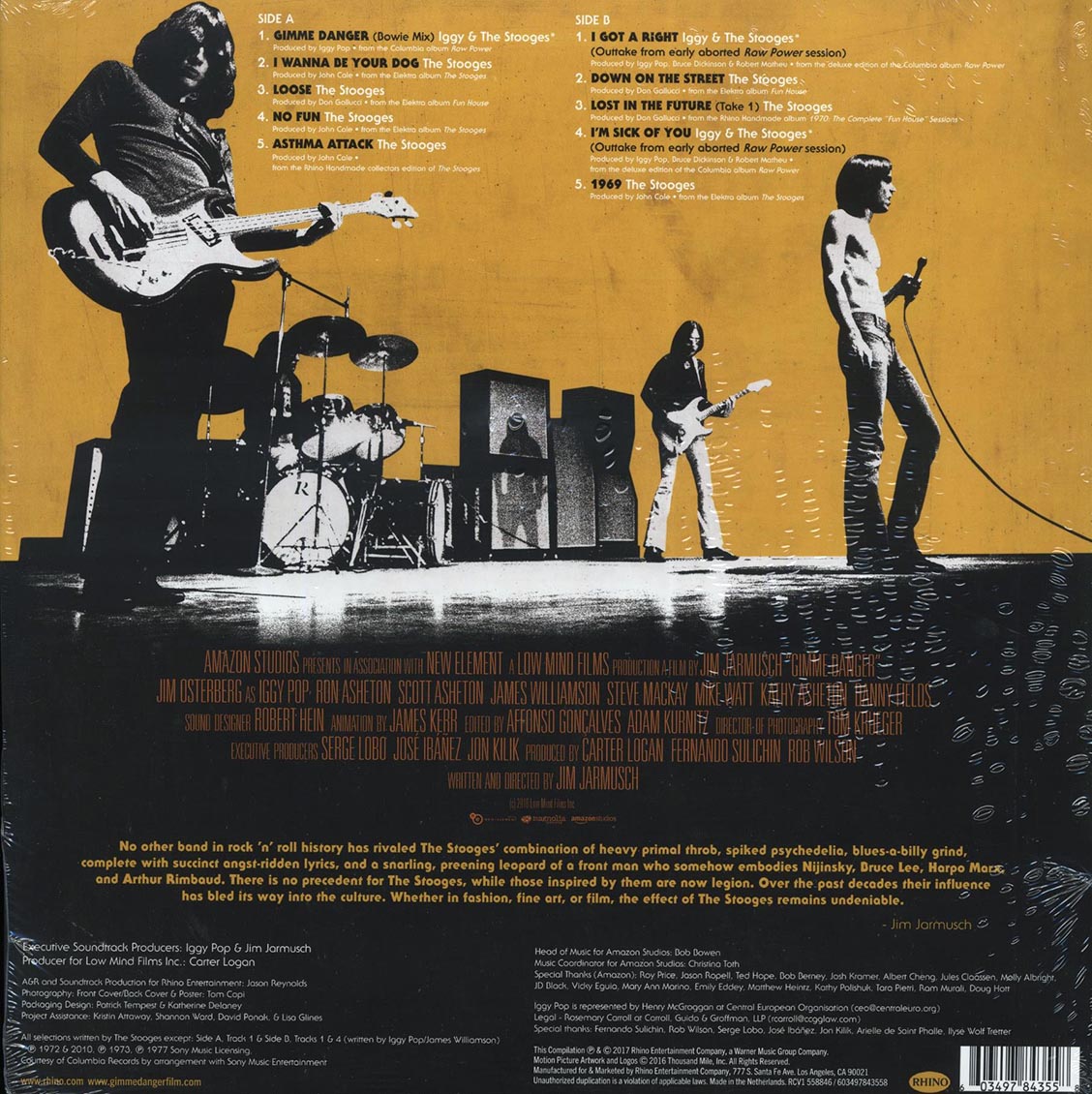 The Stooges - Gimme Danger: Music From The Motion Picture (ltd. ed.) (clear vinyl) - Vinyl LP, LP