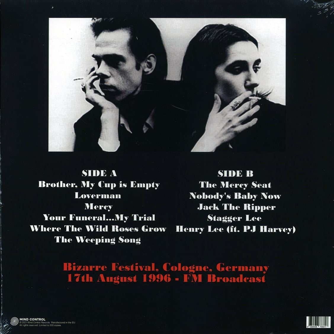 Nick Cave & The Bad Seeds - Bizarre Festival, Cologne, Germany, 17th August 1996: FM Broadcast (ltd. 500 copies made) - Vinyl LP, LP