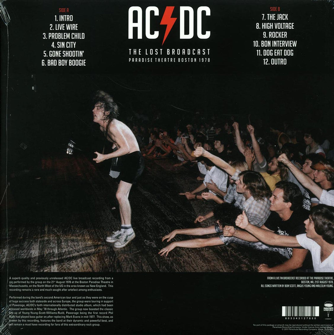 AC/DC - Paradise Theatre Boston 1978: The Lost Broadcast (ltd. ed.) (red vinyl) - Vinyl LP - LP