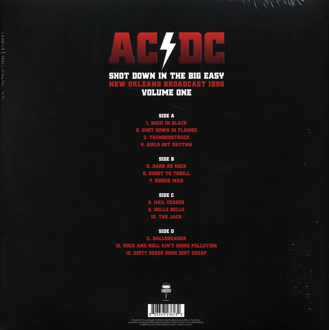 AC/DC - Shot Down In The Big Easy Volume 1: New Orleans Broadcast 1996 (ltd. ed.) (2xLP) (clear vinyl) - Vinyl LP - LP