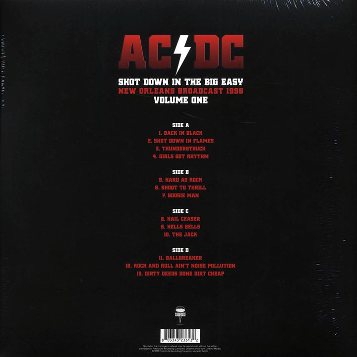 AC/DC - Shot Down In The Big Easy Volume 1: New Orleans Broadcast 1996 (ltd. ed.) (2xLP) (clear vinyl) - Vinyl LP - LP