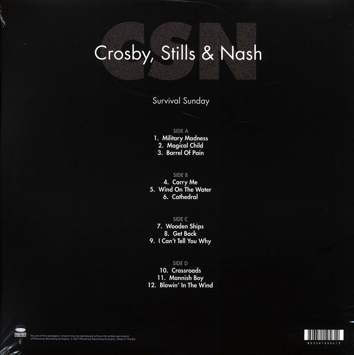 Crosby, Stills & Nash - Survival Sunday: Live At Hollywood Bowl, Los Angeles, CA, May 25, 1980 (2xLP) - Vinyl LP, LP