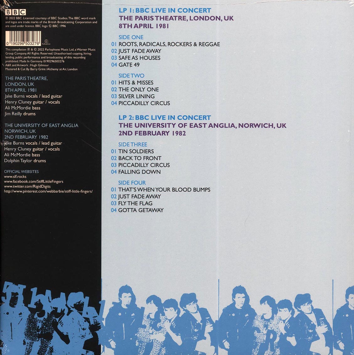 Stiff Little Fingers - BBC Live In Concert (RSD 2022) (ltd. ed.) (2xLP) (blue vinyl) - Vinyl LP, LP