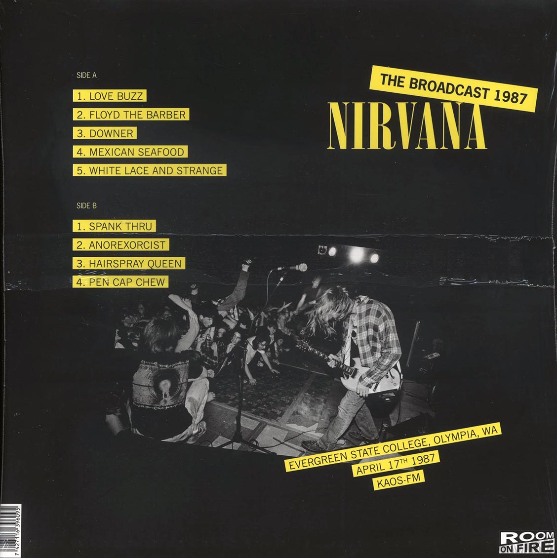 Nirvana - Evergreen State College April 17: The Broadcast 1987 (ltd. 500 copies made) (yellow vinyl) - Vinyl LP, LP