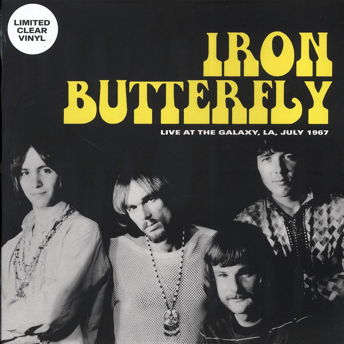 Iron Butterfly - Live At The Galaxy, LA, July 1967 (ltd. 500 copies made) (clear vinyl) - Vinyl LP