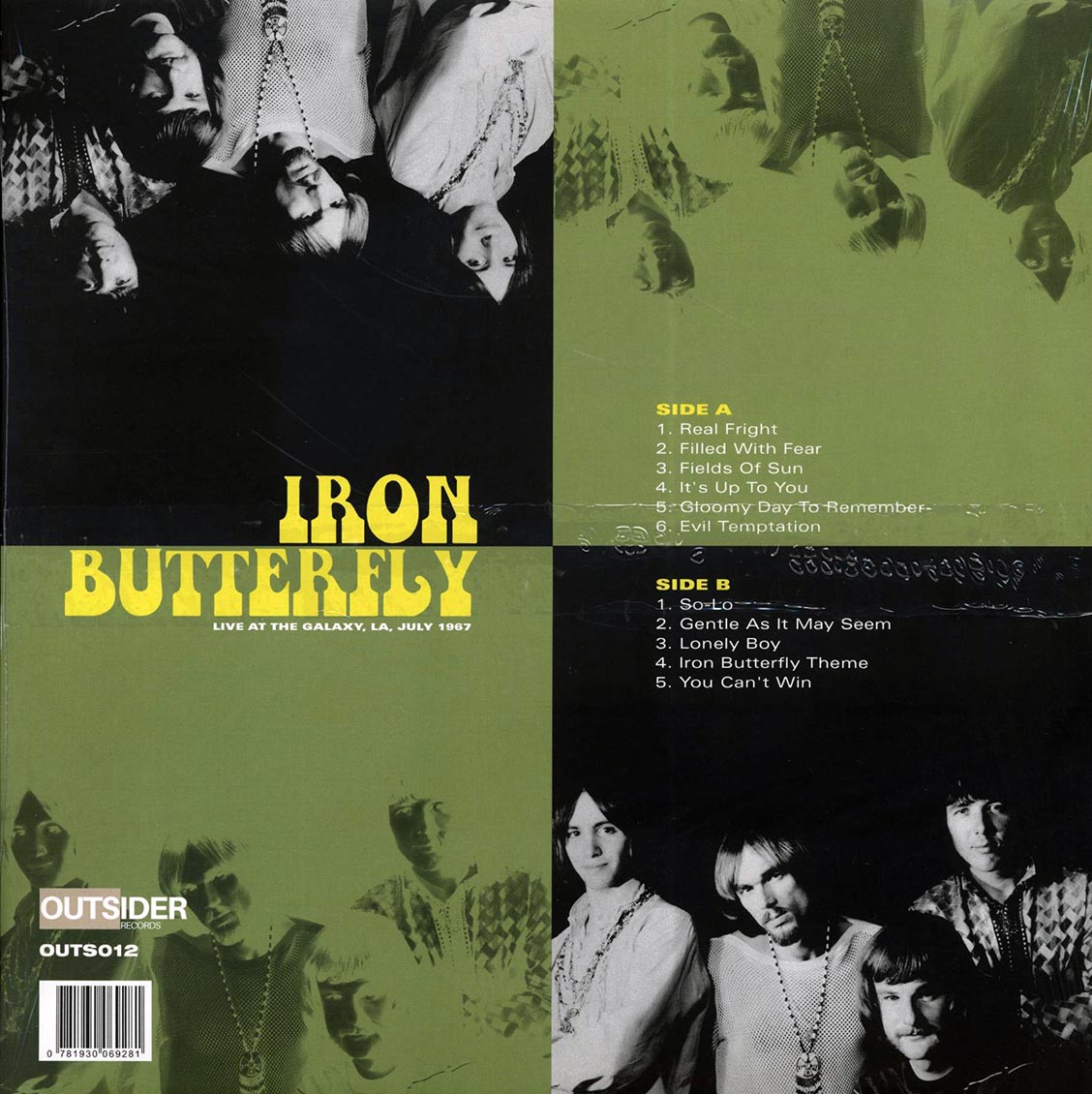 Iron Butterfly - Live At The Galaxy, LA, July 1967 (ltd. 500 copies made) (clear vinyl) - Vinyl LP, LP