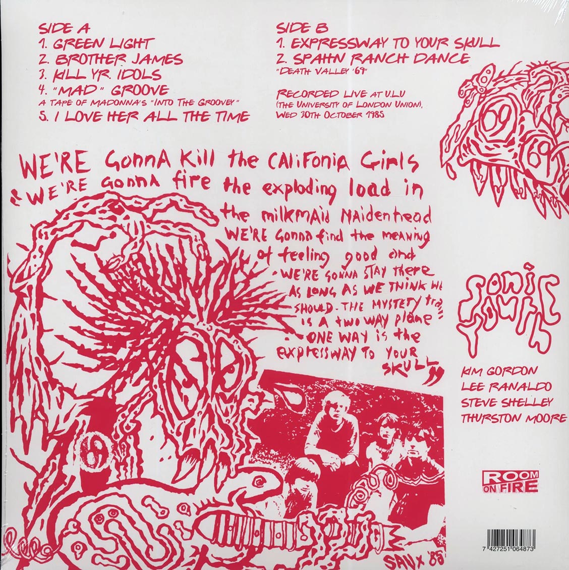 Sonic Youth - Walls Have Ears - Vinyl LP, LP