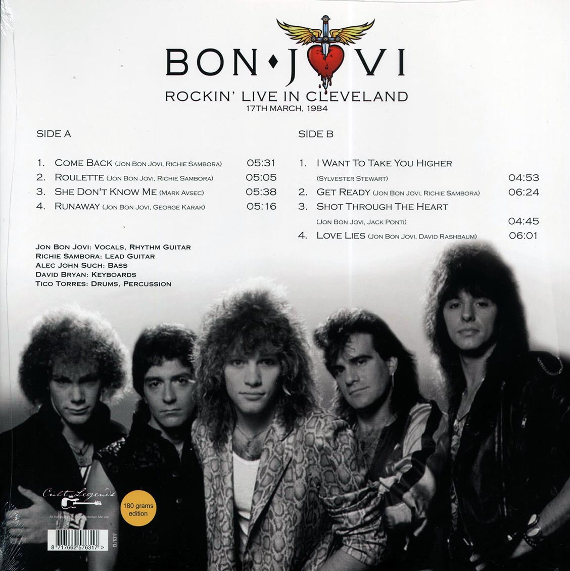 Bon Jovi - Rockin' Live In Cleveland, 17th March, 1984 - Vinyl LP, LP