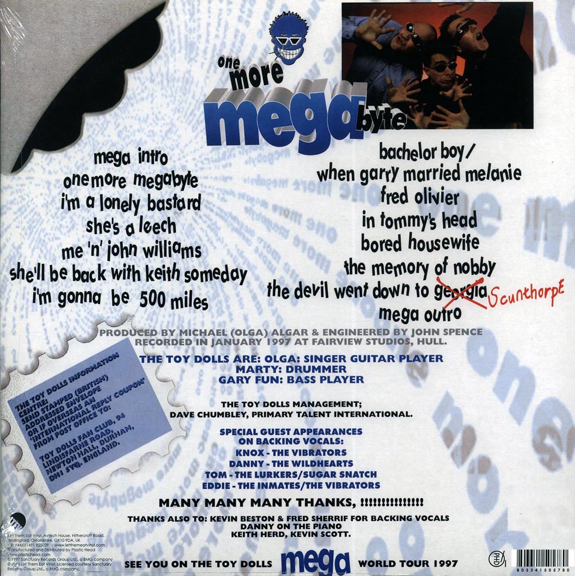 The Toy Dolls - One More Megabyte (ltd. ed.) (blue vinyl) - Vinyl LP, LP