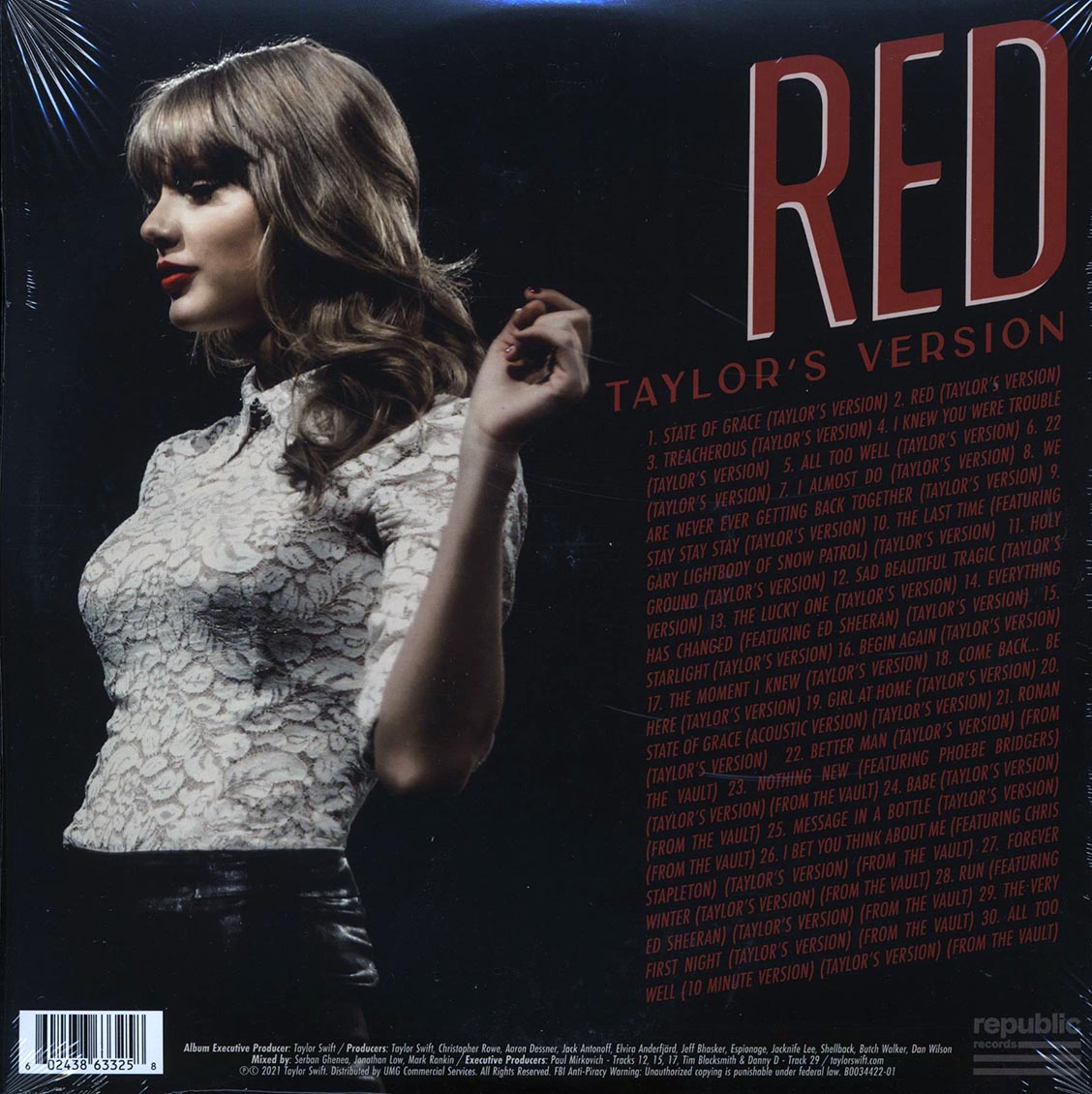 Taylor Swift - Red (Taylor's Version) (4xLP) (45rpm) (incl. slipmat) - Vinyl LP, LP