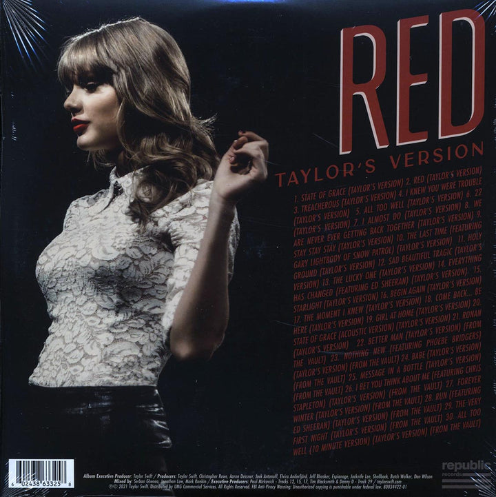 Taylor Swift - Red (Taylor's Version) (4xLP) (45rpm) (incl. slipmat) - Vinyl LP - LP