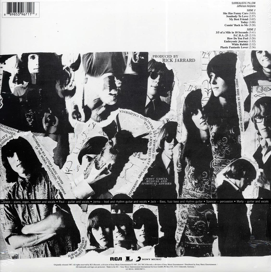 Jefferson Airplane - Surrealistic Pillow (incl. mp3) (180g) (remastered) - Vinyl LP, LP