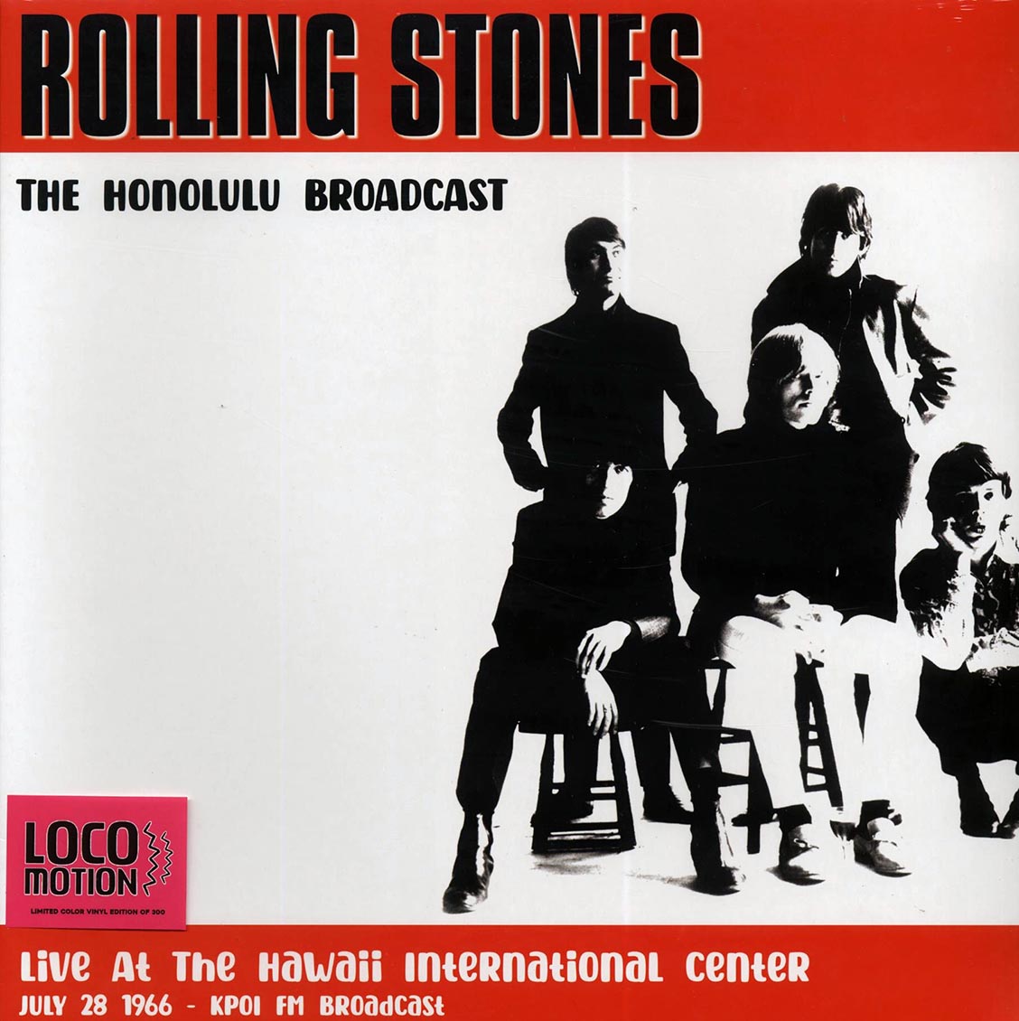 The Rolling Stones - The Honolulu Broadcast Live At The Hawaii International Center July 29 1966 KPOI FM Broadcast (ltd. 300 copies made) (colored vinyl) - Vinyl LP