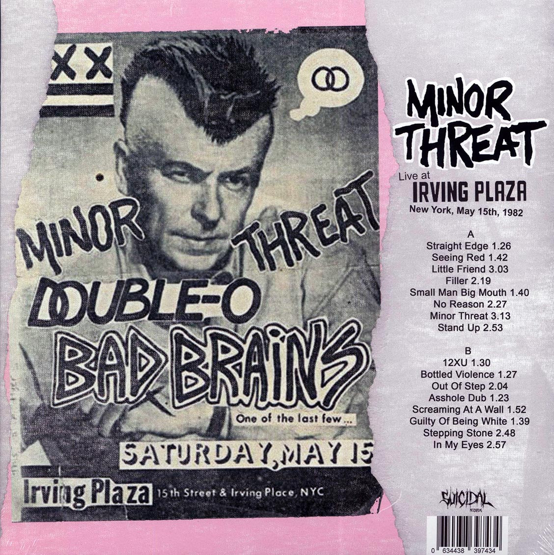 Minor Threat - Live At Irving Plaza New York, May 15th, 1982 (ltd. 300 copies made) (white vinyl) - Vinyl LP, LP