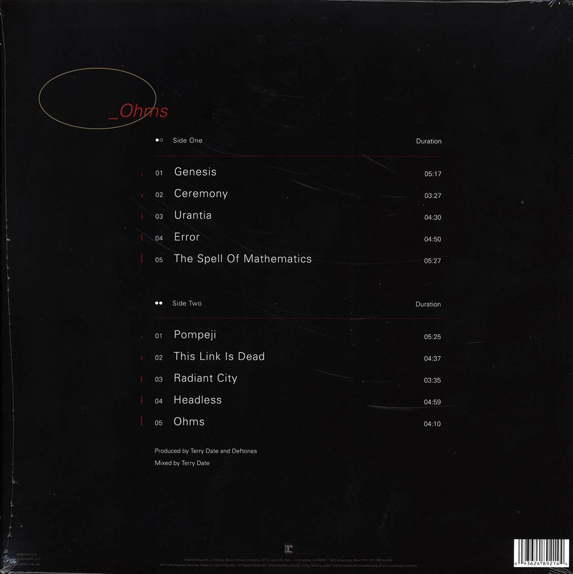 Deftones - Ohms - Vinyl LP, LP