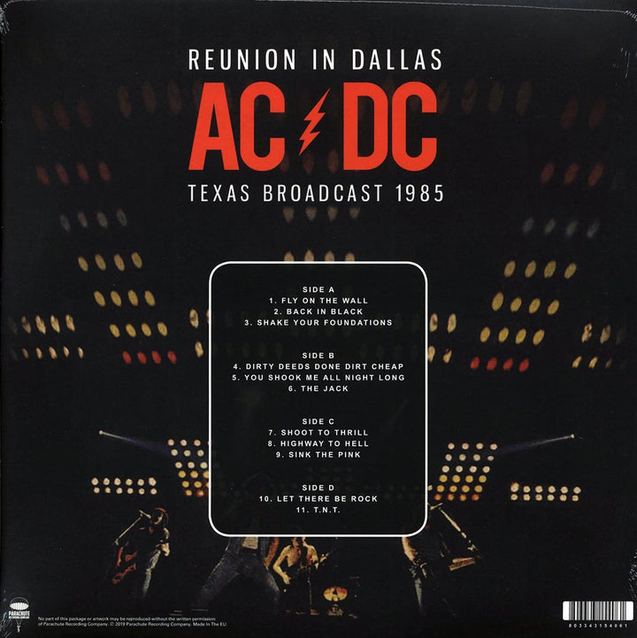 AC/DC - Reunion In Dallas: Texas Broadcast 1985 (2xLP) - Vinyl LP - LP