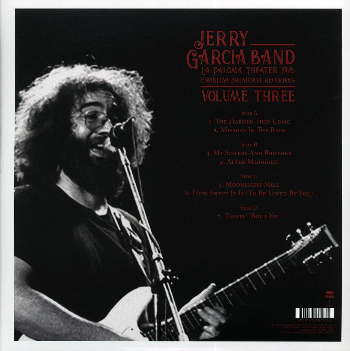 The Jerry Garcia Band - La Paloma Theater 1976 Volume 3: Encinitas Broadcast Recording (2xLP) - Vinyl LP, LP